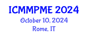International Conference on Mining, Mineral Processing and Metallurgical Engineering (ICMMPME) October 10, 2024 - Rome, Italy