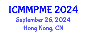 International Conference on Mining, Mineral Processing and Metallurgical Engineering (ICMMPME) September 26, 2024 - Hong Kong, China