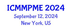 International Conference on Mining, Mineral Processing and Metallurgical Engineering (ICMMPME) September 12, 2024 - New York, United States
