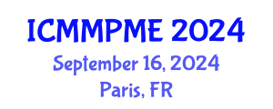 International Conference on Mining, Mineral Processing and Metallurgical Engineering (ICMMPME) September 16, 2024 - Paris, France