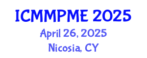 International Conference on Mining, Mineral Processing and Metallurgical Engineering (ICMMPME) April 26, 2025 - Nicosia, Cyprus