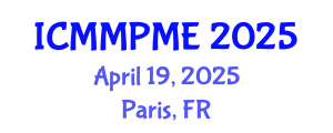 International Conference on Mining, Mineral Processing and Metallurgical Engineering (ICMMPME) April 19, 2025 - Paris, France