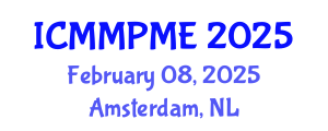 International Conference on Mining, Mineral Processing and Metallurgical Engineering (ICMMPME) February 08, 2025 - Amsterdam, Netherlands