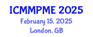 International Conference on Mining, Mineral Processing and Metallurgical Engineering (ICMMPME) February 15, 2025 - London, United Kingdom