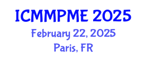 International Conference on Mining, Mineral Processing and Metallurgical Engineering (ICMMPME) February 22, 2025 - Paris, France