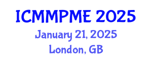 International Conference on Mining, Mineral Processing and Metallurgical Engineering (ICMMPME) January 21, 2025 - London, United Kingdom