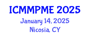 International Conference on Mining, Mineral Processing and Metallurgical Engineering (ICMMPME) January 14, 2025 - Nicosia, Cyprus