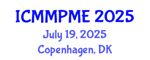 International Conference on Mining, Mineral Processing and Metallurgical Engineering (ICMMPME) July 19, 2025 - Copenhagen, Denmark
