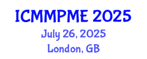 International Conference on Mining, Mineral Processing and Metallurgical Engineering (ICMMPME) July 26, 2025 - London, United Kingdom