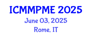International Conference on Mining, Mineral Processing and Metallurgical Engineering (ICMMPME) June 03, 2025 - Rome, Italy