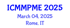 International Conference on Mining, Mineral Processing and Metallurgical Engineering (ICMMPME) March 04, 2025 - Rome, Italy