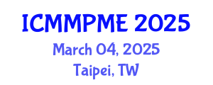 International Conference on Mining, Mineral Processing and Metallurgical Engineering (ICMMPME) March 04, 2025 - Taipei, Taiwan