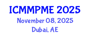 International Conference on Mining, Mineral Processing and Metallurgical Engineering (ICMMPME) November 08, 2025 - Dubai, United Arab Emirates