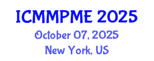International Conference on Mining, Mineral Processing and Metallurgical Engineering (ICMMPME) October 07, 2025 - New York, United States