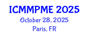 International Conference on Mining, Mineral Processing and Metallurgical Engineering (ICMMPME) October 28, 2025 - Paris, France
