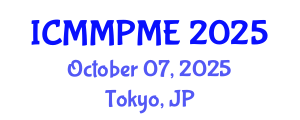 International Conference on Mining, Mineral Processing and Metallurgical Engineering (ICMMPME) October 07, 2025 - Tokyo, Japan