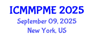 International Conference on Mining, Mineral Processing and Metallurgical Engineering (ICMMPME) September 09, 2025 - New York, United States
