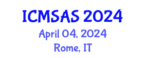 International Conference on Mobile Systems, Applications and Services (ICMSAS) April 04, 2024 - Rome, Italy