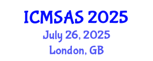 International Conference on Mobile Systems, Applications and Services (ICMSAS) July 26, 2025 - London, United Kingdom