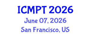 International Conference on Modalities in Physical Therapy (ICMPT) June 07, 2026 - San Francisco, United States