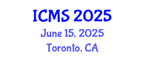 International Conference on Modeling and Simulation (ICMS) June 15, 2025 - Toronto, Canada