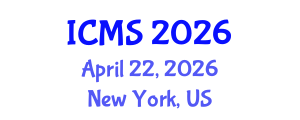 International Conference on Modeling and Simulation (ICMS) April 22, 2026 - New York, United States