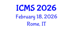 International Conference on Modeling and Simulation (ICMS) February 18, 2026 - Rome, Italy