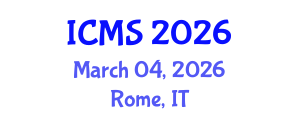 International Conference on Modeling and Simulation (ICMS) March 04, 2026 - Rome, Italy