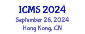 International Conference on Modelling and Simulation (ICMS) September 26, 2024 - Hong Kong, China