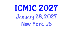 International Conference on Modelling, Identification and Control (ICMIC) January 28, 2027 - New York, United States International Conference on Modelling, Identification and Control (ICMIC) January 28, 2027 - New York, United States