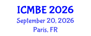 International Conference on Molecular Biology and Evolution (ICMBE) September 20, 2026 - Paris, France