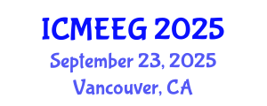 International Conference on Molecular Ecology and Evolutionary Genetics (ICMEEG) September 23, 2025 - Vancouver, Canada