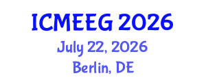 International Conference on Molecular Ecology and Evolutionary Genetics (ICMEEG) July 22, 2026 - Berlin, Germany