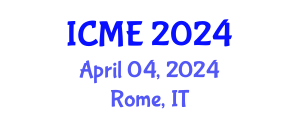 International Conference on Molecular Ecology (ICME) April 04, 2024 - Rome, Italy