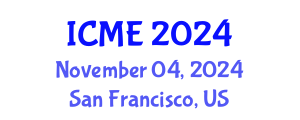 International Conference on Molecular Ecology (ICME) November 04, 2024 - San Francisco, United States