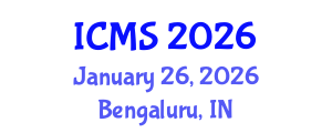 International Conference on Molecular Spectroscopy (ICMS) January 26, 2026 - Bengaluru, India International Conference on Molecular Spectroscopy (ICMS) January 26, 2026 - Bengaluru, India