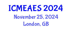 International Conference on Moral Education and Advanced Education Systems (ICMEAES) November 25, 2024 - London, United Kingdom
