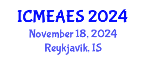 International Conference on Moral Education and Advanced Education Systems (ICMEAES) November 18, 2024 - Reykjavik, Iceland