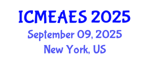 International Conference on Moral Education and Advanced Education Systems (ICMEAES) September 09, 2025 - New York, United States