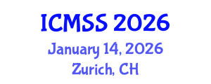 International Conference on Mountain Science and Sustainability (ICMSS) January 14, 2026 - Zurich, Switzerland