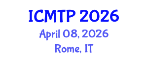 International Conference on Multimodal Transportation and Planning (ICMTP) April 08, 2026 - Rome, Italy