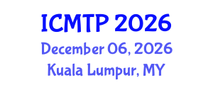 International Conference on Multimodal Transportation and Planning (ICMTP) December 06, 2026 - Kuala Lumpur, Malaysia International Conference on Multimodal Transportation and Planning (ICMTP) December 06, 2026 - Kuala Lumpur, Malaysia
