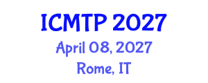 International Conference on Multimodal Transportation and Planning (ICMTP) April 08, 2027 - Rome, Italy International Conference on Multimodal Transportation and Planning (ICMTP) April 08, 2027 - Rome, Italy