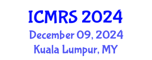 International Conference on Municipal Regeneration and Sustainability (ICMRS) December 09, 2024 - Kuala Lumpur, Malaysia