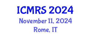 International Conference on Municipal Regeneration and Sustainability (ICMRS) November 11, 2024 - Rome, Italy