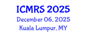 International Conference on Municipal Regeneration and Sustainability (ICMRS) December 06, 2025 - Kuala Lumpur, Malaysia