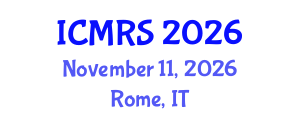 International Conference on Municipal Regeneration and Sustainability (ICMRS) November 11, 2026 - Rome, Italy