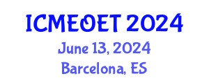 International Conference on Music Education and Online Education Technologies (ICMEOET) June 13, 2024 - Barcelona, Spain