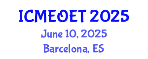 International Conference on Music Education and Online Education Technologies (ICMEOET) June 10, 2025 - Barcelona, Spain