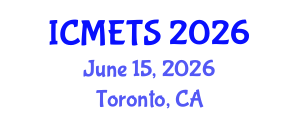 International Conference on Music Education and Teaching Strategies‎ (ICMETS) June 15, 2026 - Toronto, Canada